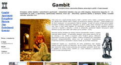 Desktop Screenshot of gambit.strmilov.cz
