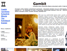 Tablet Screenshot of gambit.strmilov.cz